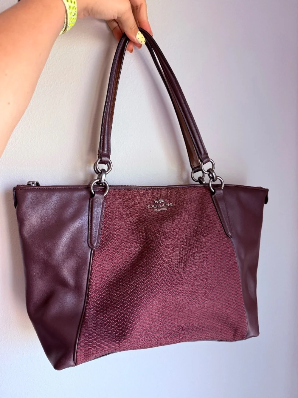 Coach Ava Jacquard Tote Carryall bag
